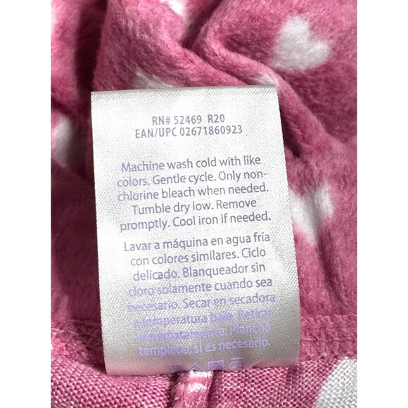 Secret Treasures Pink & White Heart Print Sleepwear Pants NWOT S/CH (4-6) - Picture 6 of 6